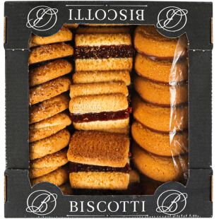 Biscotti Fragolino Mix, 550 г, Бискотти Фраголино Микс, Ассорти 3-х видов печенья