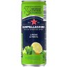 San Pellegrino Limone & Menta, 0,3 л, Напій газований соковмісний Італійське мохіто Сан Плігріно, ж/б