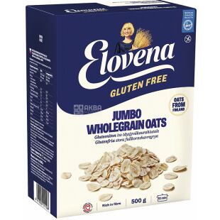 Elovena, Jumbo Oats, 500 г, Хлопья овсяные, без глютена
