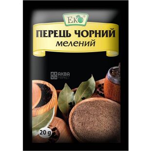 Еко, 20 г, Перець чорний, мелений