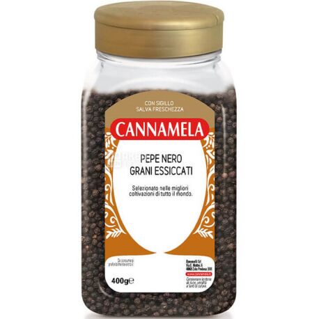 Cannamela, black peppercorns, 400 g