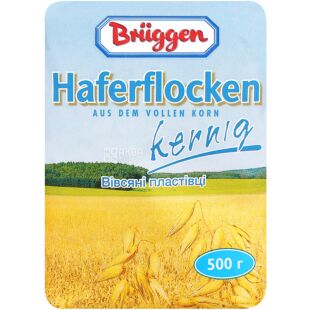 Bruggen Haferflocken kernig, 500 г, Брюгген, Пластівці вівсяні