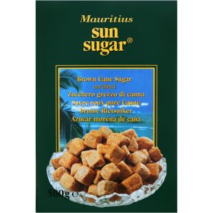 Mauritius Sun sugar, 500 г, Сахар тростниковый Мауритиус, кусковой коричневый