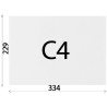Конверт С4 (229х324 мм) білий 50 шт., з відривною стрічкою