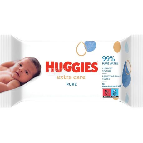 Huggies Pure Extra Care, 56 Baby wipes buy Wet wipes