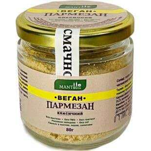 Manteca, 80 г, Приправа Веган Пармезан классический, стекло
