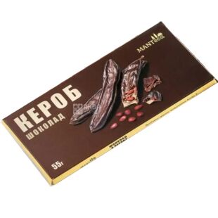 Manteca, 55 г, Мантека, Шоколад темный с кероба, без сахара