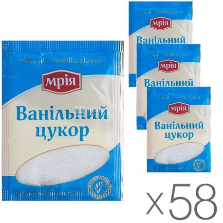 Mriya, 10 g, Vanilla sugar, 58 pcs.