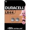 Duracell, 2 шт., 1.5V, Батарейка лужна, кругла, LR44