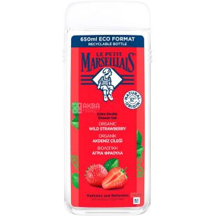 Le Petit Marseillais, 650 мл, Гель для душу, Дика полуниця, органічний