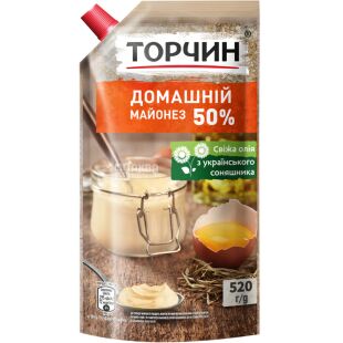 Торчин, Майонез Домашний 50%,  520 г