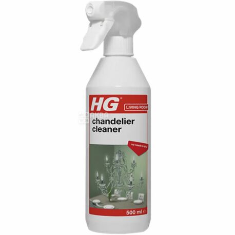 HG, Chandelier spray cleaner, 500 мл, ЭйчДжи, Чистящий спрей для светильников и люстр