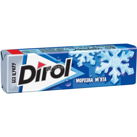 Dirol, 14 g, Bubble Gum, Fresh, Frosty Mint