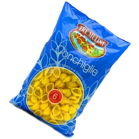 Tre Mulini Conchiglie, 500 г, Макарони Тре Муліні Кончіглі