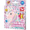 Школярик Crayons Unicorn, Карандаши цветные восковые, 12 цветов, с 3-х лет