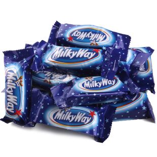 Milky Way minis, 500 г, Конфеты суфле в молочном шоколаде, Мелки Вэй