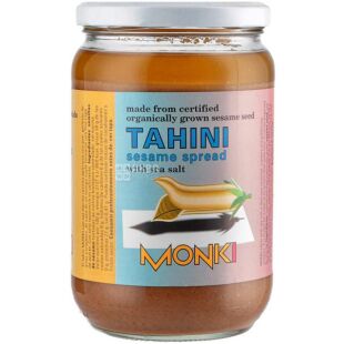 Monki, 650 г, Монки, Паста кунжутная Тахин, органически