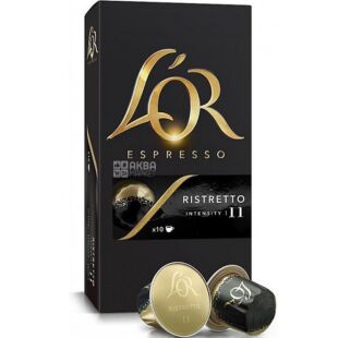 L'or Espresso Ristretto, 10 шт., Кава в капсулах Рістретто