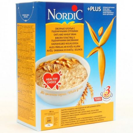 Nordic, 0.6 kg, oat flakes with wheat bran