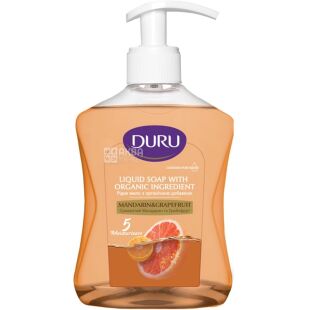 Duru, 300 мл, Жидкое мыло Дуру, Сочный Мандарин и Грейпфрут, с дозатором