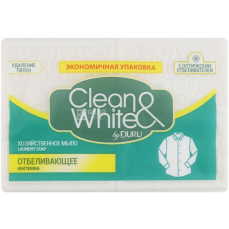  Duru Clean&White, Laundry soap, apple, 4x120 g