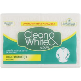 Duru Clean&White, 4х120 г, Мило господарське, відбілююче