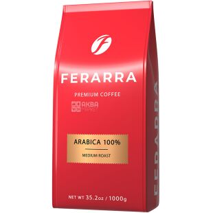 Ferarra Caffe, 1 кг, Кофе в зернах средней обжарки Ферарра, 100% арабика