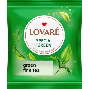 Lovare Special green, 50 шт. х 1,5 г, Чай зеленый байховый, особенный