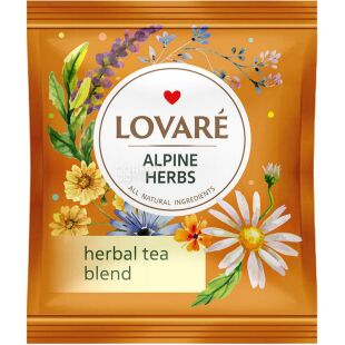 Lovare Alpine Herbs, 50 шт. х 1,5 г, Травяной чай, Альпийский луг