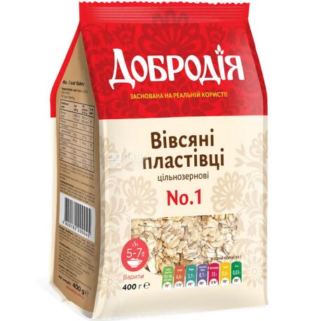 Dobrodіya, 400 g, oatmeal