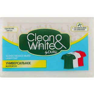 Duru Clean&White, 4 шт. х 120 г, Мило господарське, універсальне