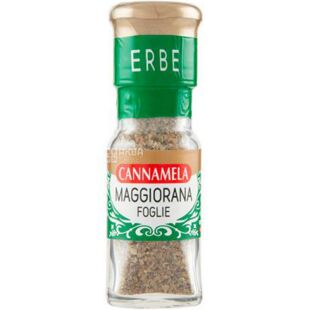 Cannamela, Maggiorana Foglie, 5 г, Майоран сушеный, стекло
