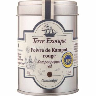 Terre Exotique, 50 г, Перец красный с Камбоджи, ж/б