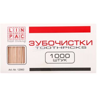 Linpac, 1000 шт., Зубочистки бамбукові