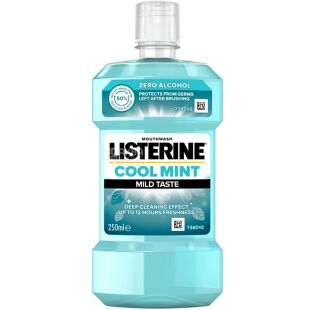 Listerine Cool Mint, 250 млt, Ополіскувач для ротової порожнини, Прохолодна м'ята