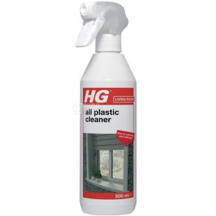 HG, 500 мл, Средство для очистки пластика, обоев и крашенных стен 