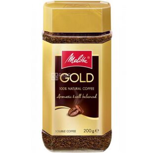 Melitta GOLD, 200 г, Кава розчинна, гранульована, скло