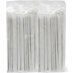 Трубочки коктейльні з гофрою, 200 шт, 21 см, в індивідуальній упаковці, кольорові, пластикові