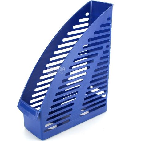 Tray for paper vertical Herlitz Round (Herlitz Round), blue, 8 cm