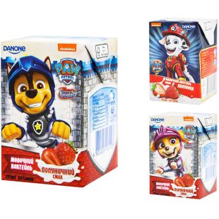 Danone, 212 г, Коктейль молочный Данон, с клубничным вкусом, 2,5%