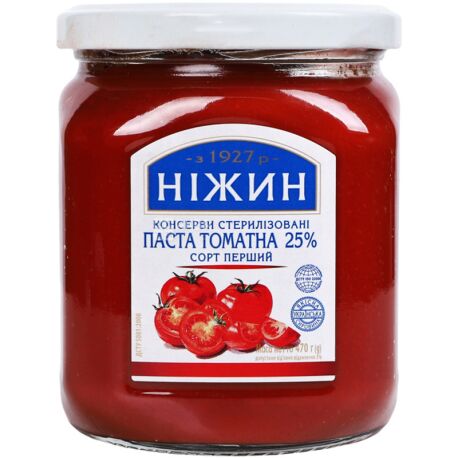Ніжин, 470 г, Паста томатна, 25%