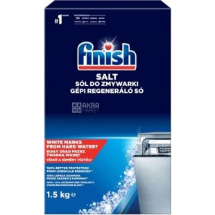 Finish, 1,5 кг, Сіль для посудомийних машин