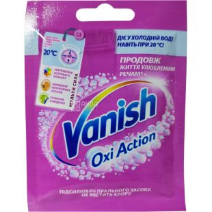 Vanish Oxi Action, 30 г, Пятновыводитель и отбеливатель, порошок