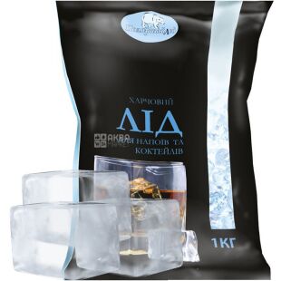 Полярный лед, 1 кг, Барный лед, 5х5х7 см