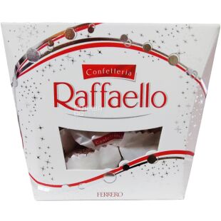 Raffaello, 150 г, Цукерки кокосові з мигдалем, Рафаелло
