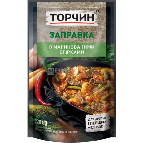 Torchin, Dressing for pickle with pickled cucumbers, 220 g
