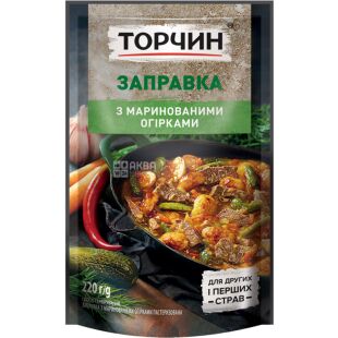 Торчин, 220 г, Заправка для рассольника с маринованными огурцами