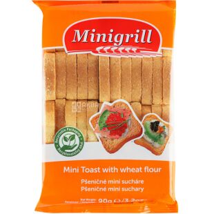 Diatosta Tostagrill, 90 г, Тосты пшеничные, мини
