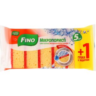 Fino, 5+1 шт., Губки кухонні мікропористі Фіно