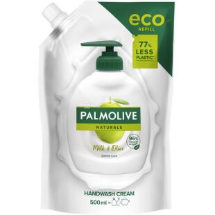 Palmolive Naturals, 500 мл, Рідке мило Палмолів, Інтенсивне зволоження Молочко та оливка, запаска